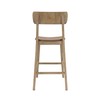 Boraam Torino Bar Height Wood Kitchen Bar Stool - Barnwood