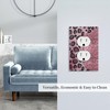 YIJIKJY Decorative Outlet Covers Pink Leopard Glitter Diamonds Texture 1