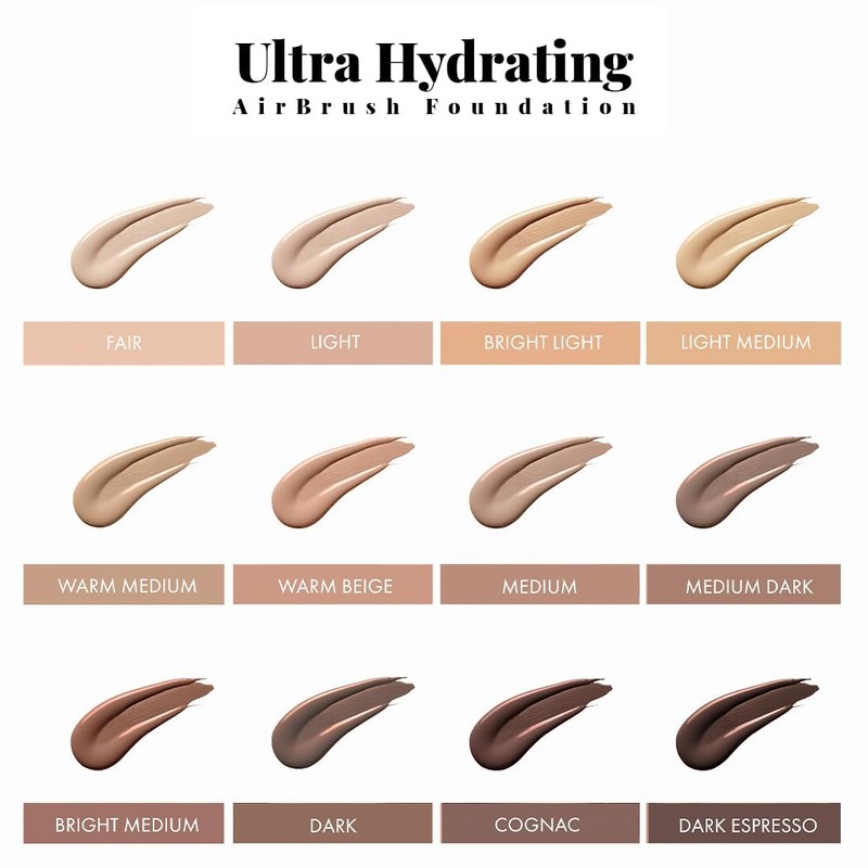 Jerome Alexander Airbrush Foundation Ultra Hydrating, Spray Foundation Makeup with
