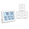 LOFICOPER Digital Hygrometer Thermometer, Indoor Outdoor Thermometer with 3 Sensor,