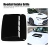 Hood Scoop Cover Universal for Automobile Modification Replacement RefurbishmentGlossy Black
