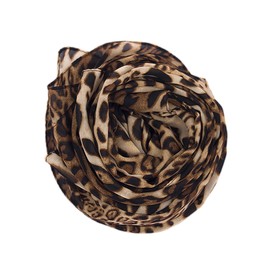 Vikodah Womens Silky Neck Scarf Chiffon Scarves Soft Smooth Satin Bandana Shawl Large Leopard-Print 62 * 28