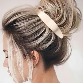 Inilbran Vintage Oval Hair Clips, French Hair Clips, Geometric Hair Clips, Metal Head Clips, Hair Pin, French Headpiece, Decorative Hair Accessories for Women, Headpiece