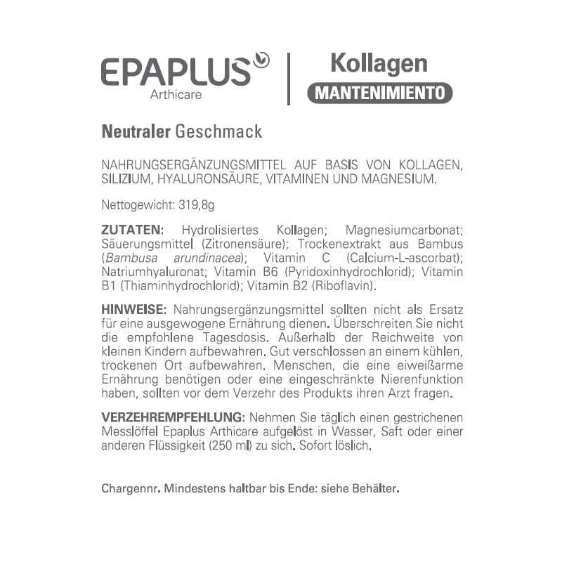 EPAPLUS Arthicare Hydrolyzed Collagen + Silicon + Hyaluronic Acid +