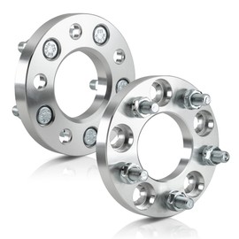 Customadeonly Forged 5x100 to 5x127 Wheel Adapters 5x100 to 5x5 (2pcs) Center Bore 57.1mm M12x1.5 Studs 25mm (1.0") Thick- Enable 5x100 Hub to 5x127 Wheel -Trimming Factory Stud May Required