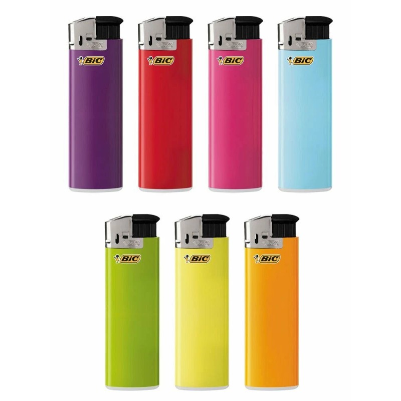 BIC Classic Electronic Series Lighters Assorted Colors Set of 8