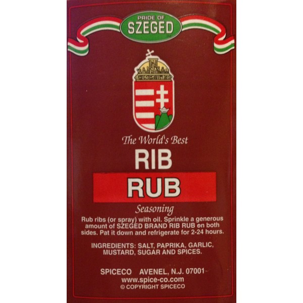 Szeged Rib Rub ( 5oz / 142 G )