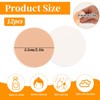 12 Pcs Round Makeup Sponges for Foundation, Facial Powder Puff