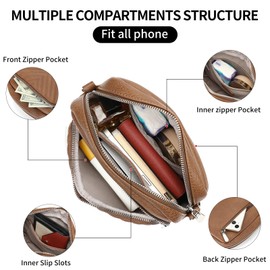 SENDEFN Crossbody Bags for Women Small Shoulder Handbags Vegan Leather Ladies Purses with Wide Strap