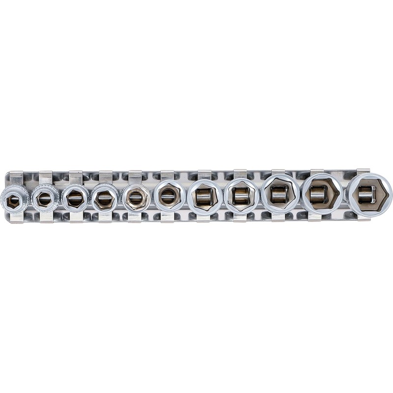 BGS 2433 Socket Set, Silver, 1/4-Inch Set of 11 Pieces