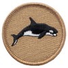 Killer Whale Patrol Patch - 2" Diameter Round Embroidered Patch