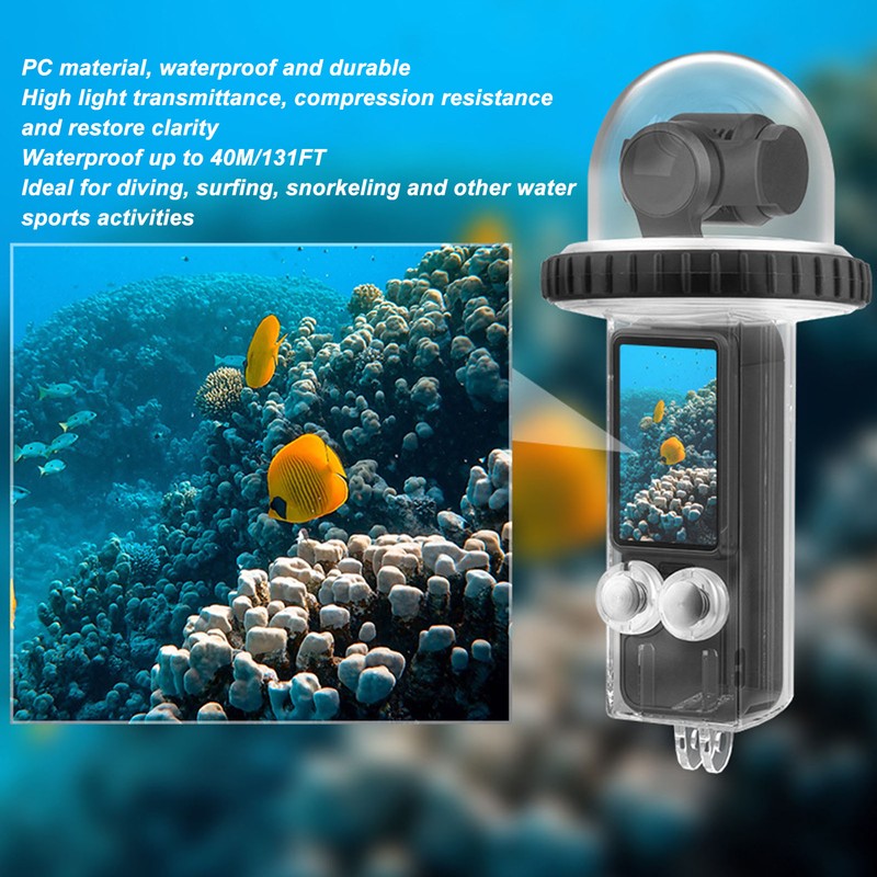 Pocket Camera Dive Case Action Sports PTZ Camera Underwater Waterproof