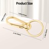 SMLBJUTE 2 Pcs Metal Keyring Chain Ring Holder Keys Organizer