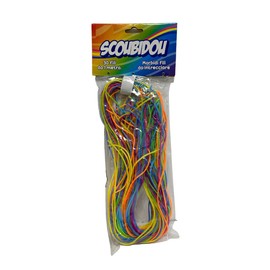 Play More Scoubidou Wires, 28 pcs, 100 cm, Plastic Craft Cord in Assorted Colors