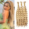 1LX P27613 Deep Wave Human Braiding Hair Extensions 22 22