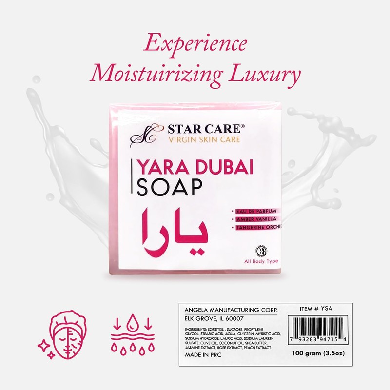 STAR CARE Yara Dubai Luxury Soap Bar – Deep Moisturizing