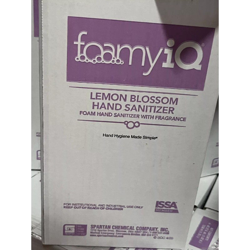 Spartan 4 BOTTLES 42oz FOAMYIQ FOAMY IQ LEMON BLOSSOM SANITIZER