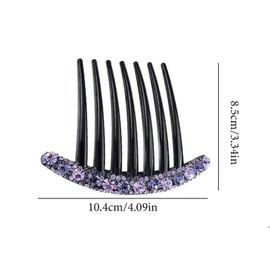 Pack of 2 Hair Comb Rhinestone Teeth Hair Comb Hair Accessories Hair Clip Comb for Women Girls Gift