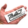 2pcs 347 Liter 5.7 Stroker Engine Emblems Badge 3D Decals
