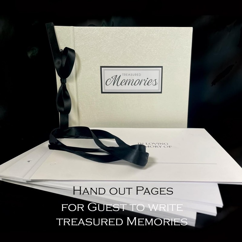 Treasured Memories Book, A Visitors Book for Funerals and Bereavement