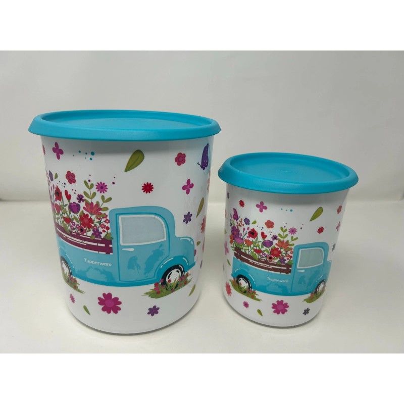 Tupperware One Touch Canister 2 Piece Set - NEW -