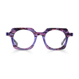 eyebobs - Chutzpah'd | Premium Reading Glasses for Men and Women | Square Frame for Average Faces | Purple and Pink, 2.75