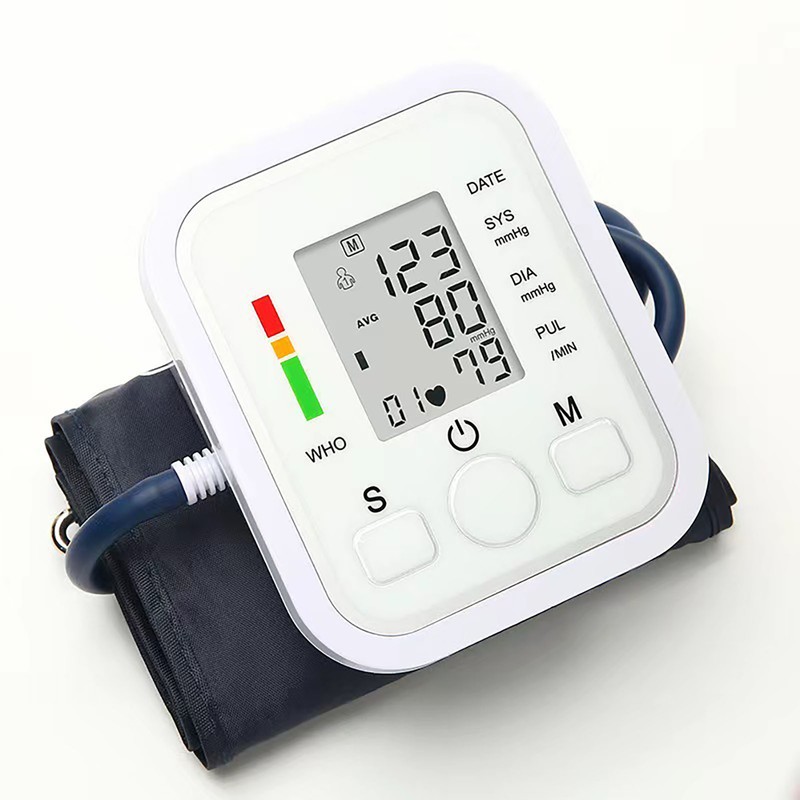 Household Electronic Arm Sphygmomanometer Backlight Blood Pressure Meter Monitor English