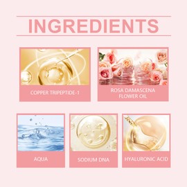 Dyceittdia 2 x Rose Serum, Rose Facial Treatment Essence, Moisturising Rose Essence, Brightening & Nourishing, Refining & Repairing, 2 x 30 ml, Serums4