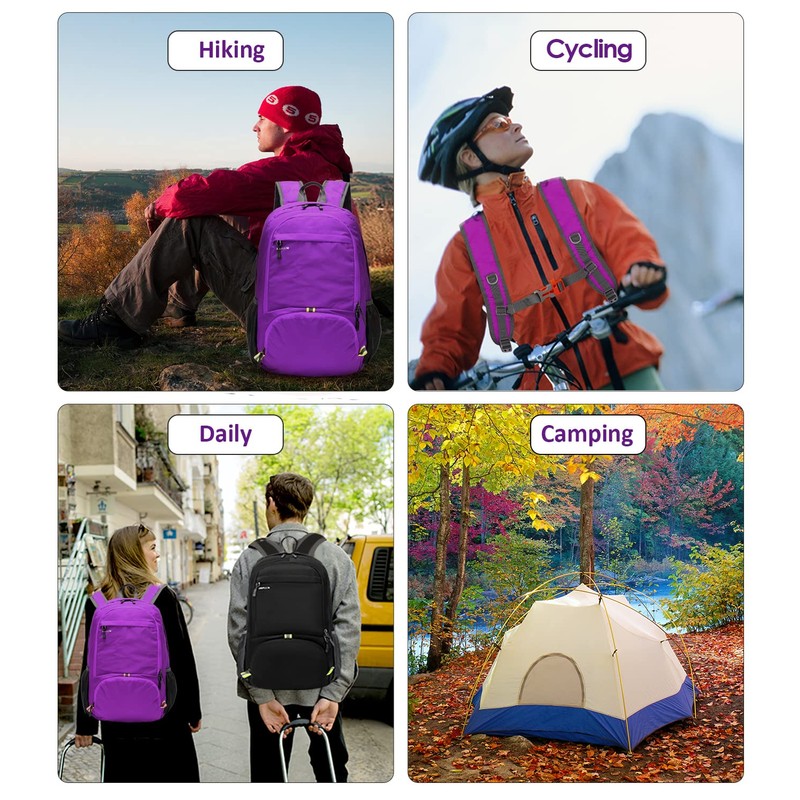 MRPLUM 30L Rucksack Foldable Ultralight Packable Backpack, Unisex Durable Handy