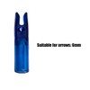 DONGKER 20pcs Arrow Tails, 0.24" Colorful Plastic Arrows Nocks Insert