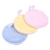 3pcs Round Cleansing Pads Reusable Cotton Pads Blending Sponges for