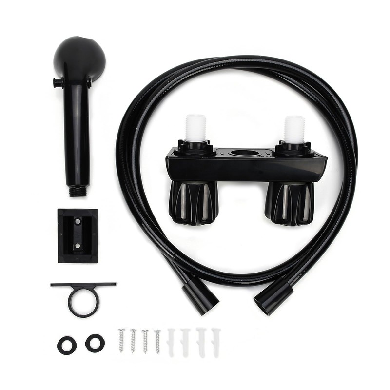 XhuangTech 4" RV Shower Faucet with Handheld Shower Head &