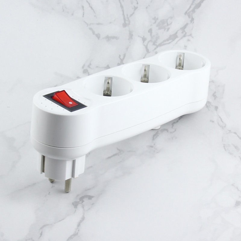 3 Outlet Extender Multi Plug Outlet Splitter Electrical Extender for
