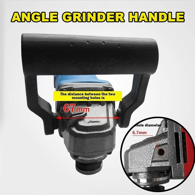 Angle Grinder Handle, Woodworking Thread Auxiliary Hand Tool Non-Slip Portable