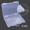 WYAN 2 Pcs A4 Lever arch files Storage Boxes,Clear Plastic
