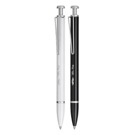 Mr. Pen- Metal Retractable Gel Pen, 2 Pack, 2 Refills, Black & White, Black Ink, Metal Barrel Gel Pens Fine Point 0.7mm, Retractable Pens, Cute Pens, Gel Ink Pens, Aesthetic Pens, Metal Gel Pen