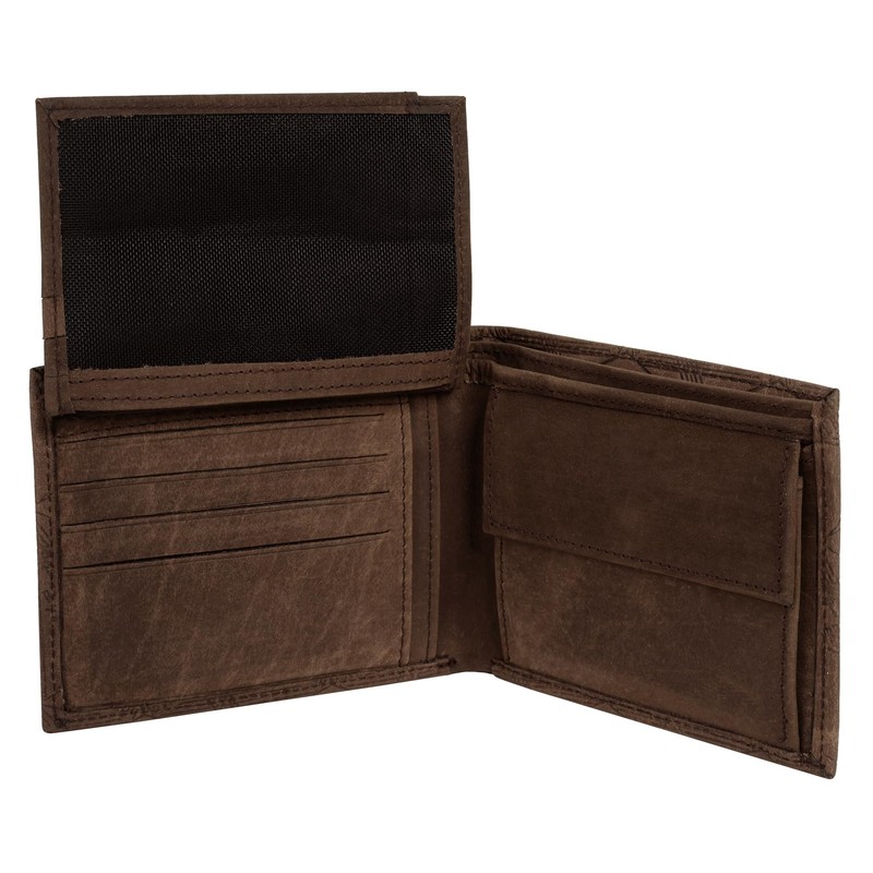 bruno banani Genuine Leather Men's Wallet, 022118, brown