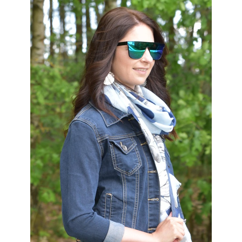 styleBREAKER Unisex Shield Monoglass Sunglasses, Polycarbonate Glass and Plastic Frame,