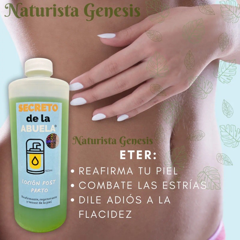 Loción Reafirmante Postparto Eter + Aceite Hidratante Piel