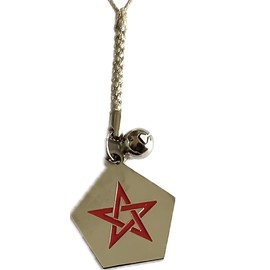Movie Goods, Seimei Shrine Five-pointed Star Strap Set (Onmyoji Abe Seimeiko’s related products), Moonstone agate, no jewels moonstone