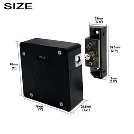 WOOCH RFID Lock Electronic Cabinet Lock, Hidden DIY Lock with USB Cable for Wooden Cabinet Drawer Locker Cupboard (2 Pack)