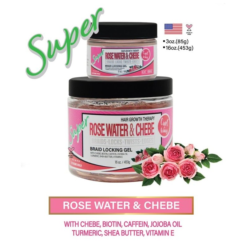 NEXT IMAGE - Braid Locking Gel Super Hold [Rose Water]