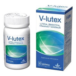 V- Lutex (luteína, Vitaminas Y Minerales) C/30 Tabs. Naturex Luteína