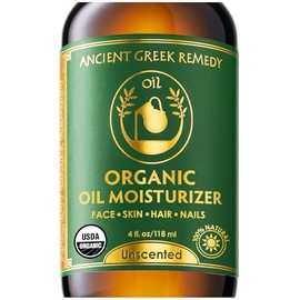 Unscented Organic Blend of Almond, Jojoba, Grapeseed, Olive and Sunflower oils with Vitamin E. Daily Moisturizer for dry Face, skin, Hair, Cuticle, Sc