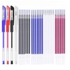 Heat Erasable Fabric Marker Pens with 36 Refills for Sewing