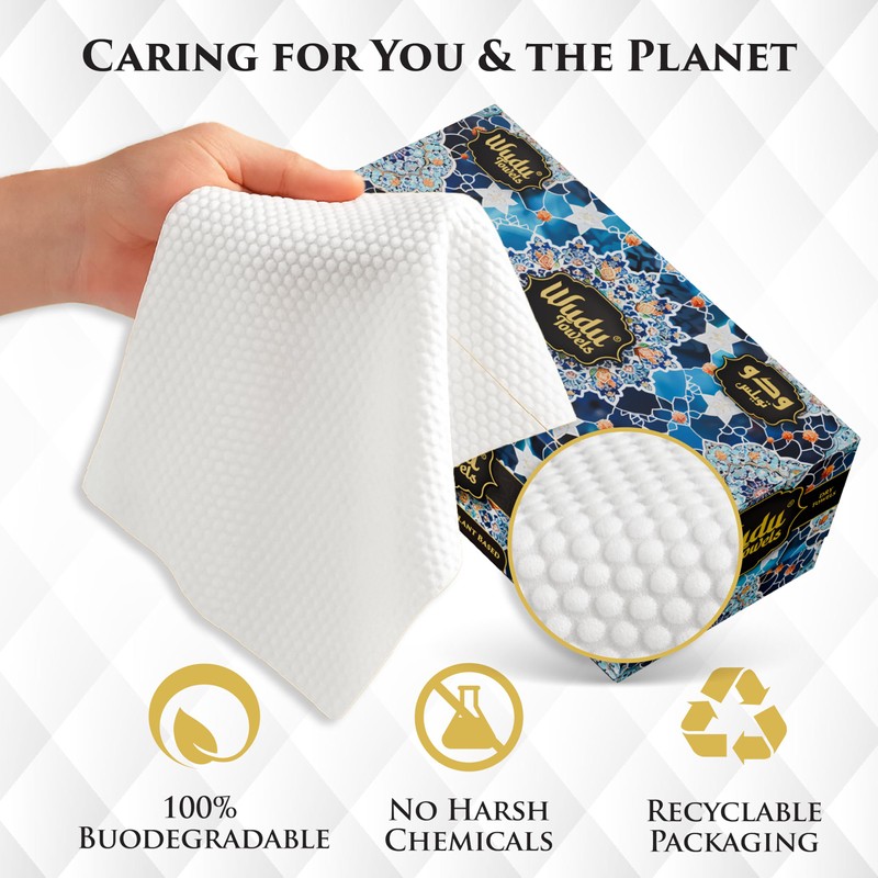 Wudu Towel after Ablution – 60 Count (Pack of 1)