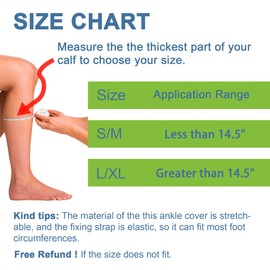 Feamero Ankle Monitor Cover Up for Scram, Gps, Alcohol Bracelet, Shock Absorbing & Protective Sleeve with Adjustable Velcro Straps, Ankle Monitor Bracelet Cover for Men & Women (L/XL)