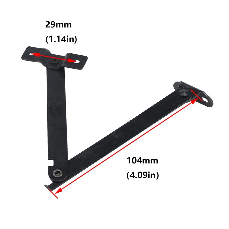 Antrader 6 Pcs Lid Folding Support Hinges,Lift Up Stay Hinge