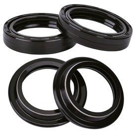HQLP Front Fork Oil Dust Seals for Honda CBR1000RR 2004-2013 for Suzuki GSXR750 1997-2005 Vstrom 1000 DL1000 2002-2009 for Yamaha Road Star XV1600A 1999-2003 XV1700A 2004-2010 Royal Star XVZ1300 99-08