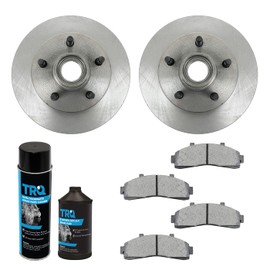 TRQ Front Brake Pad & Rotor Kit Brake Chemical Kit Brake Pads Brake Rotor Semi-Metallic Compatible with 1998-2002 Ford Ranger 2001-2002 Mazda B2300 B3000 1998-1999 B4000